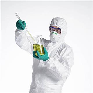 لباس یکسره محافظ شیمیایی DuPont Tyvek مدل Coverall
