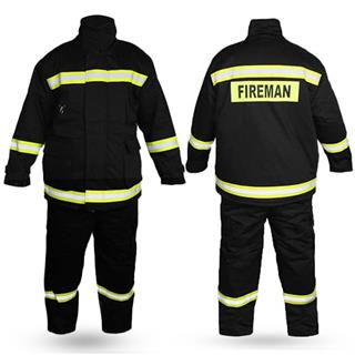 لباس عملیاتی آتش نشانی فایرمن مشکی